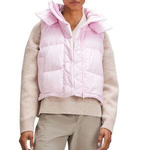 Lululemon Wunder Puff Cropped Vest *Meadowsweet Pink